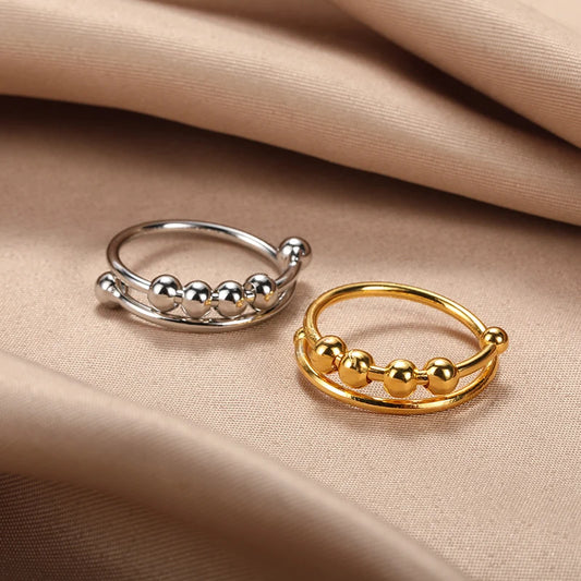 Vintage Beads Rings Finger for Women